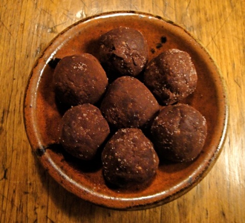 truffles in a small bowl